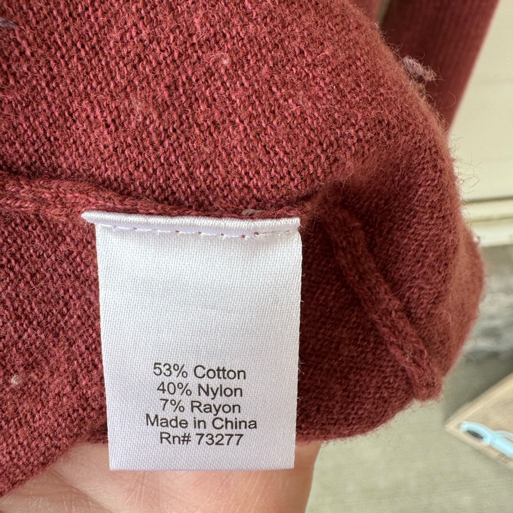 Sonoma open rust cardigan - Picture 6 of 6